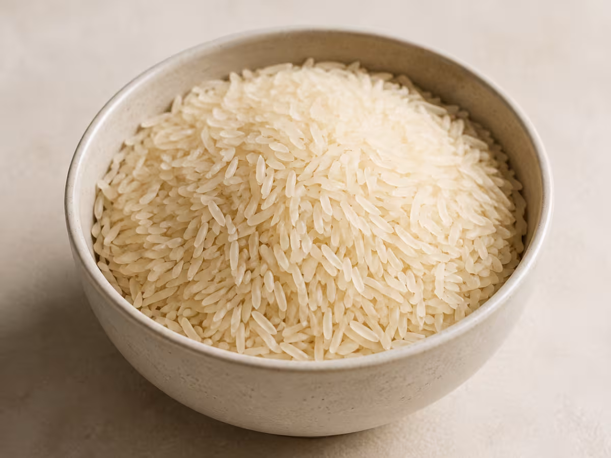 Arroz arom&aacute;tico de grano largo que queda suelto al cocinarse.