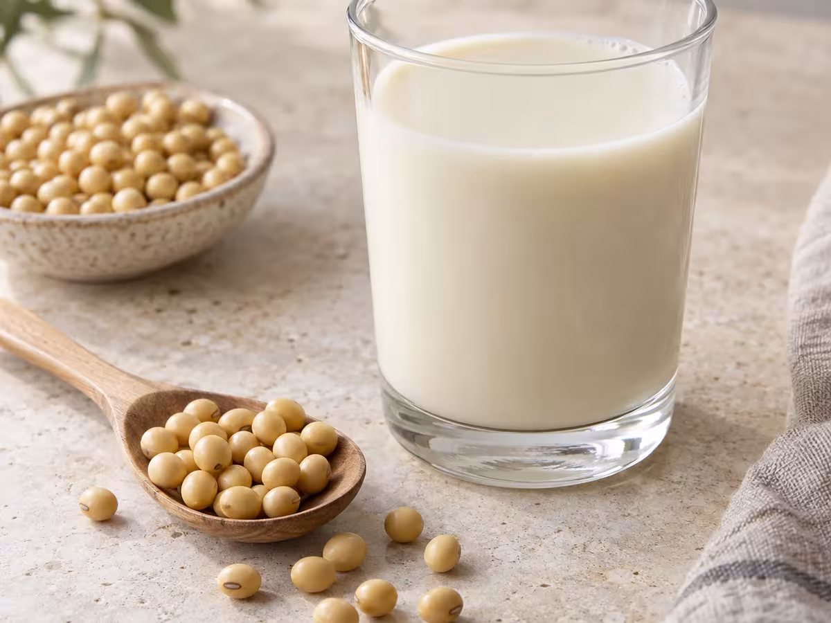Bebida de soja sin az&uacute;car, detalle del ingrediente