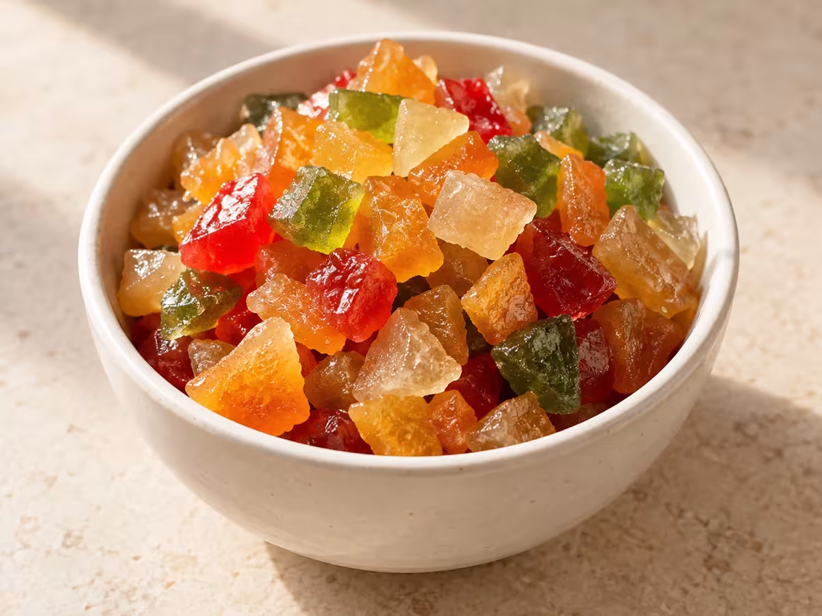 Fruta confitada