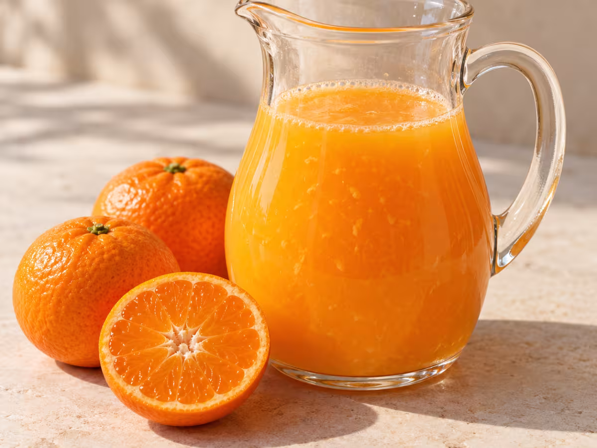Tangerine juice for cooking