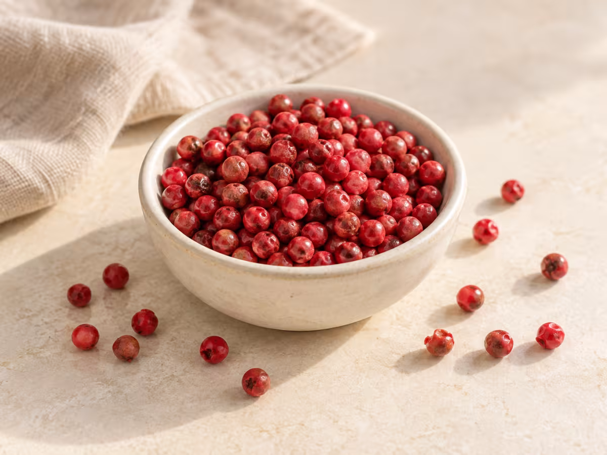 Pimienta rosa para cocinar
