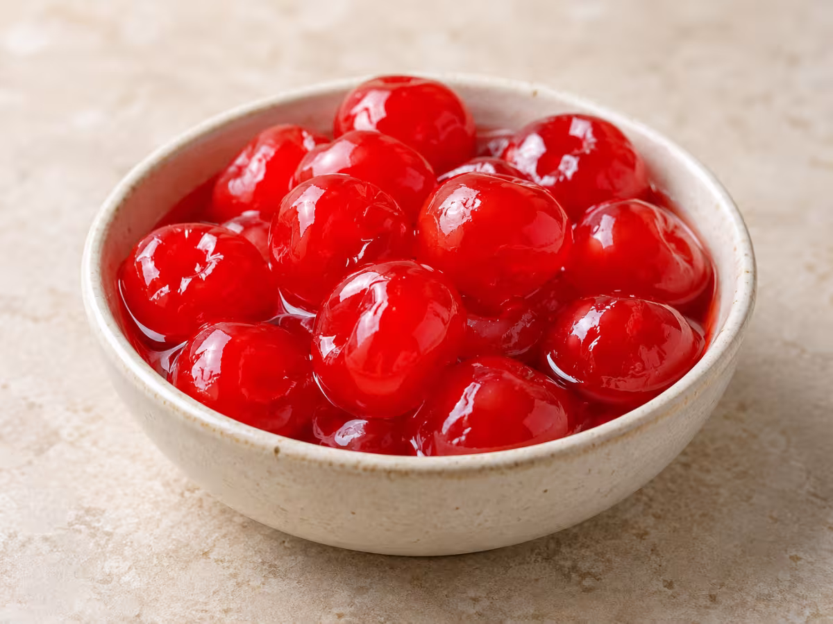 Maraschino cherries as an ingredient