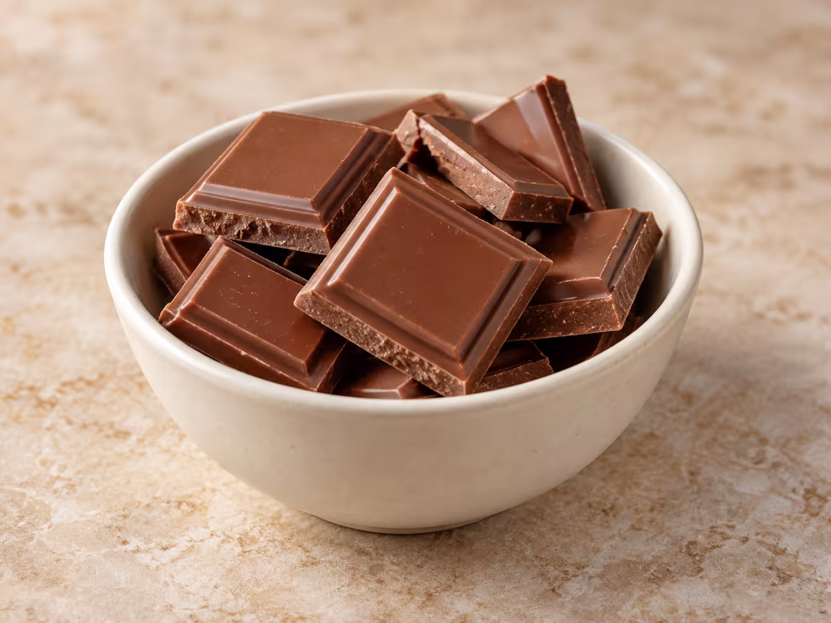 Chocolate con leche como ingrediente