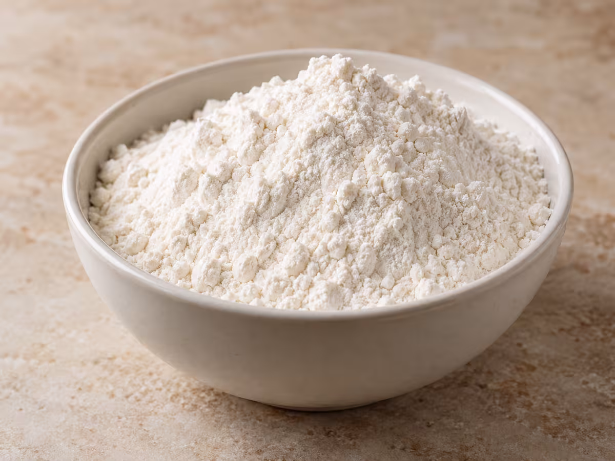 Harina de trigo lista para consumir como ingrediente