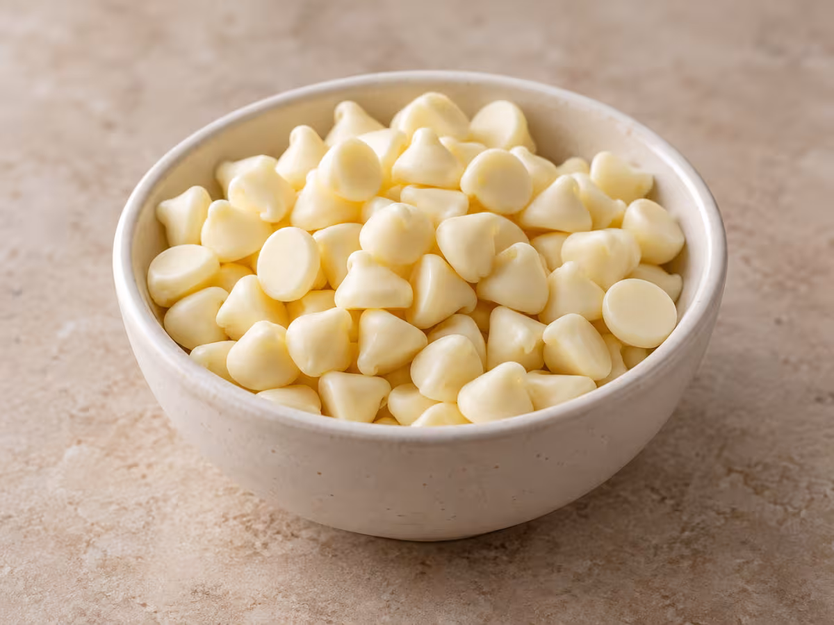 Pepitas blancas de vainilla como ingrediente