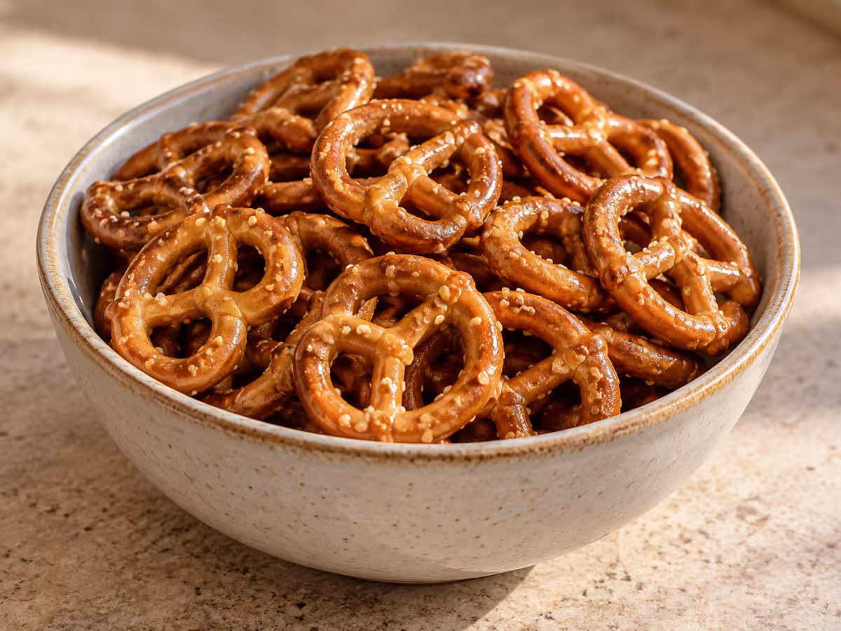 Pretzels salados como ingrediente