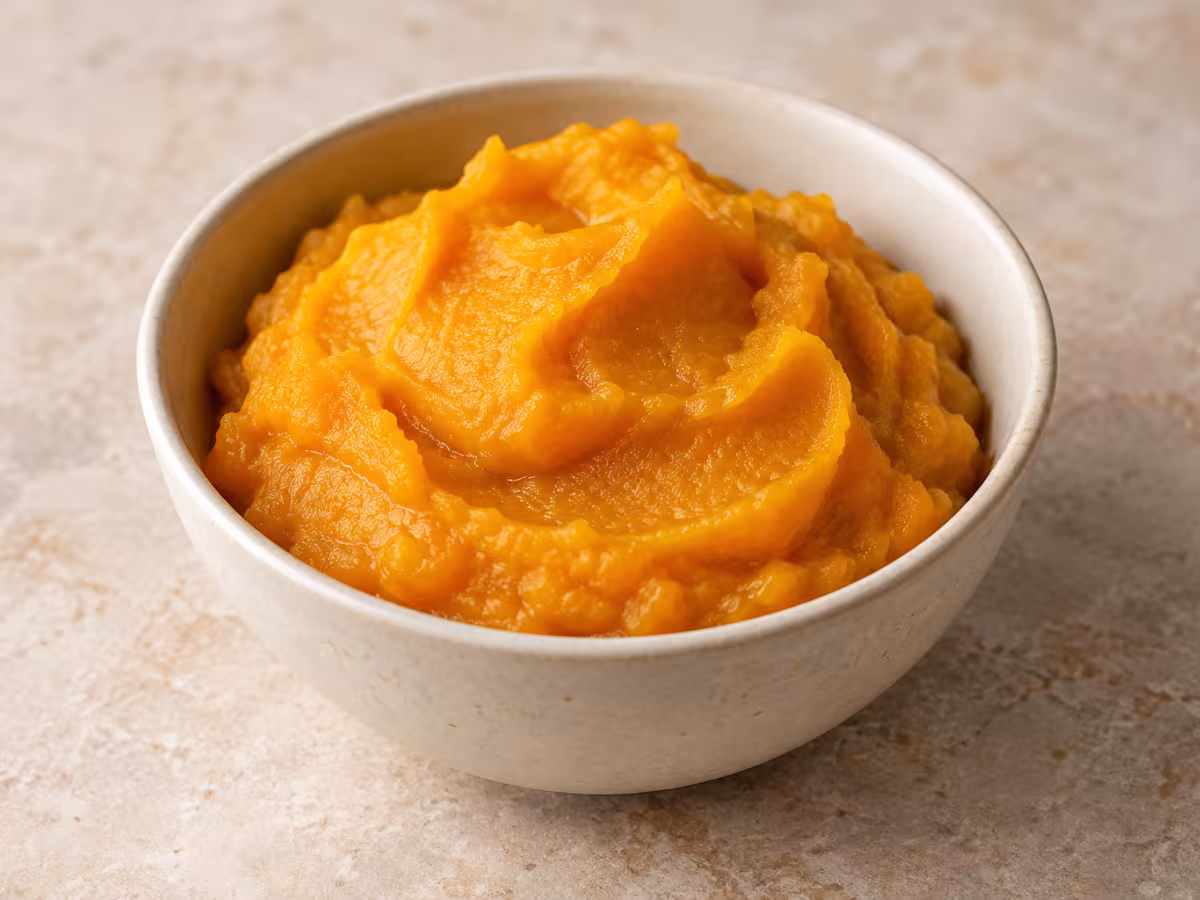 Pur&eacute; de calabaza como ingrediente