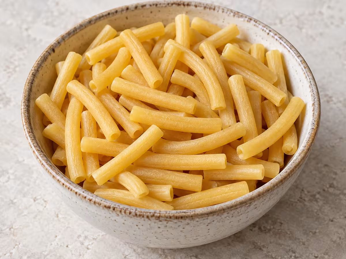 Fideos gruesos, detalle del ingrediente