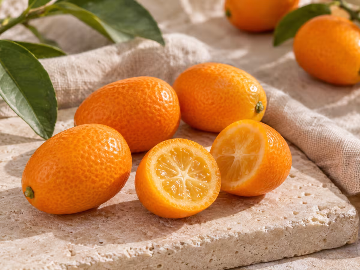 Kumquat en una presentación natural