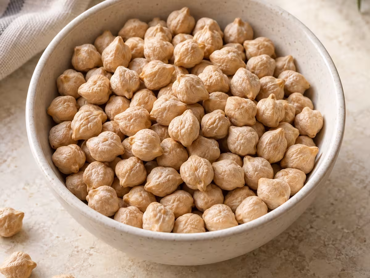 Garbanzos secos, detalle del ingrediente