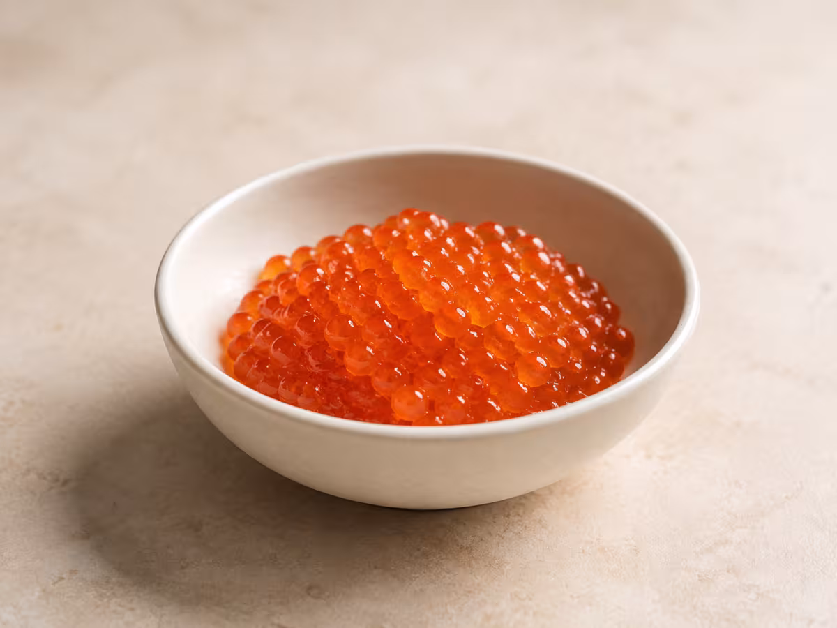 Huevas peque&ntilde;as de sabor marino y textura delicadamente crujiente.