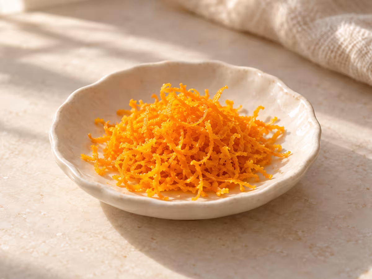 Orange zest for cooking