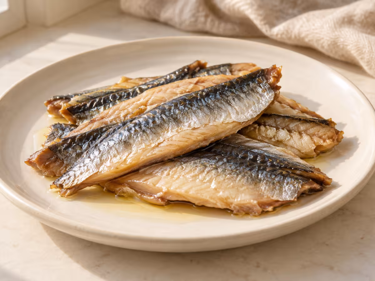 Smoked sardines for cooking
