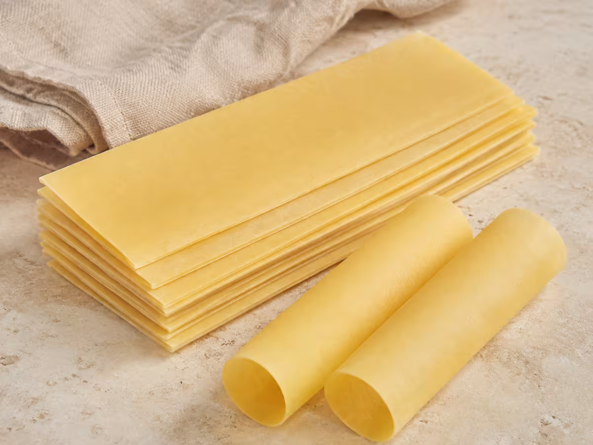 Dry pasta sheets for making cannelloni