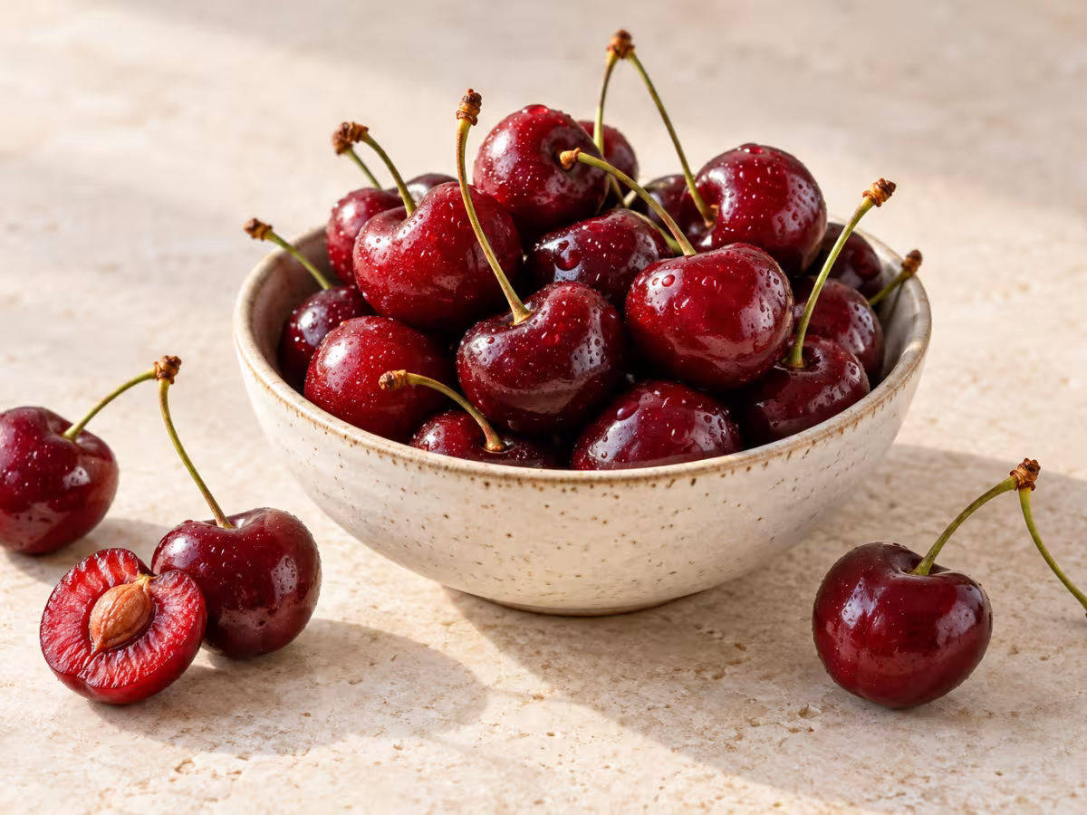 Cerezas como ingrediente