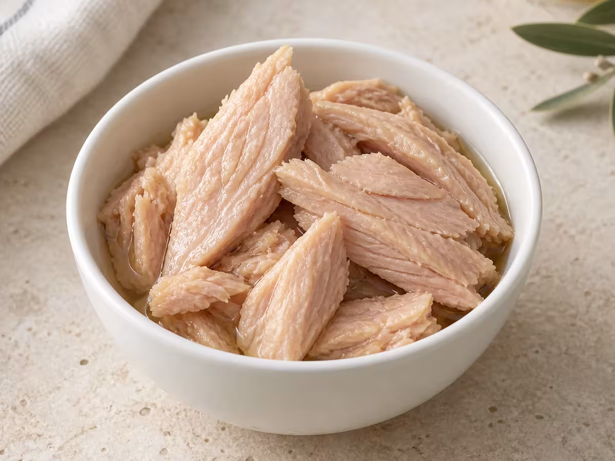 Melva en aceite, detalle del ingrediente