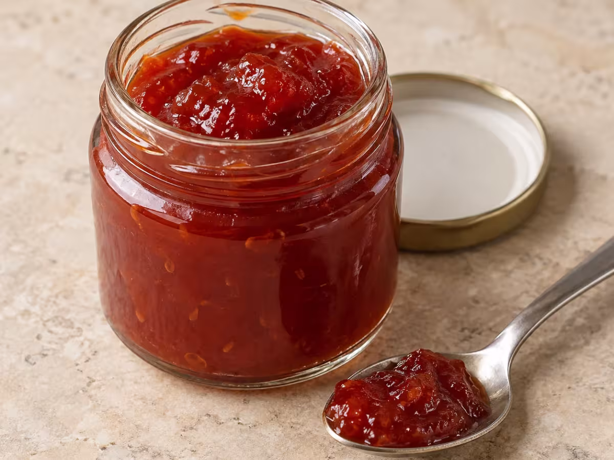 Mermelada de tomate presentado como ingrediente