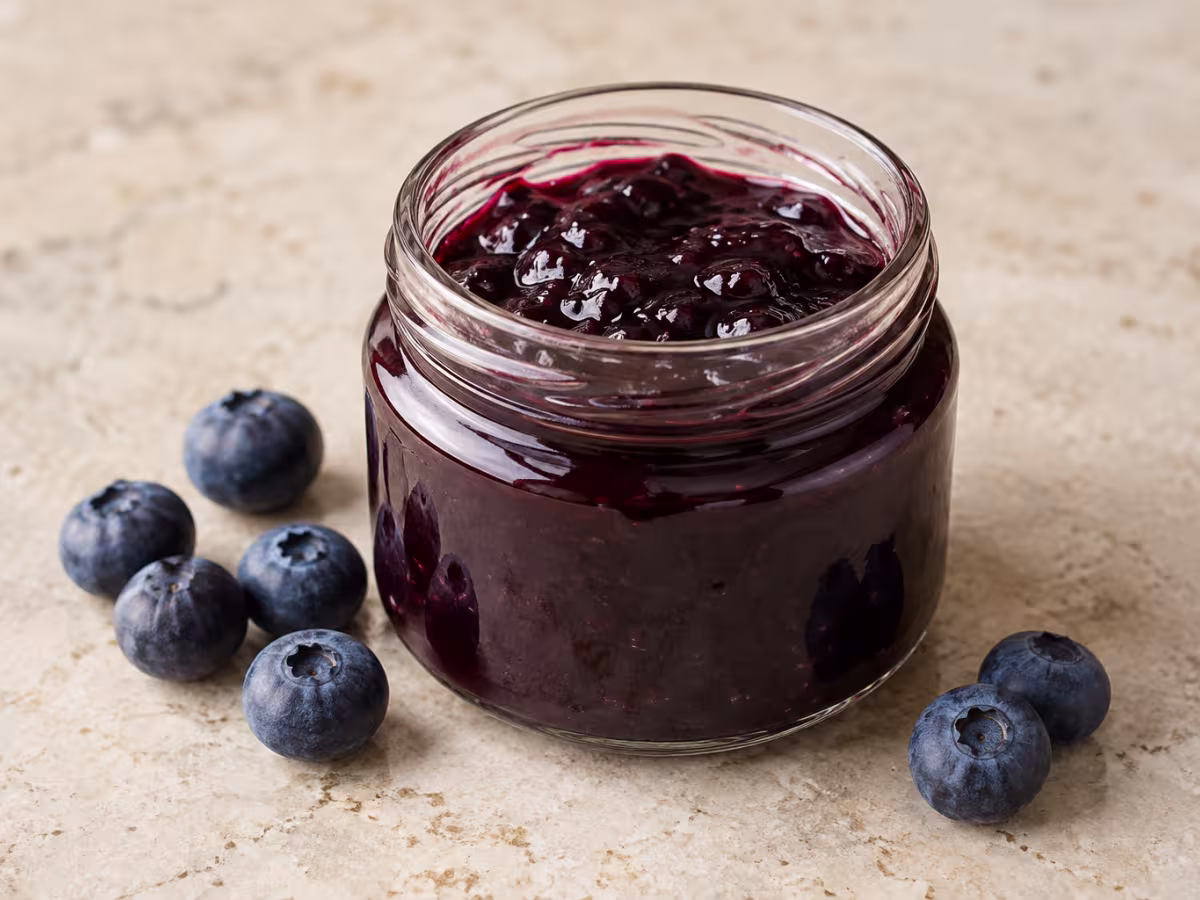 Mermelada de arándanos para cocinar