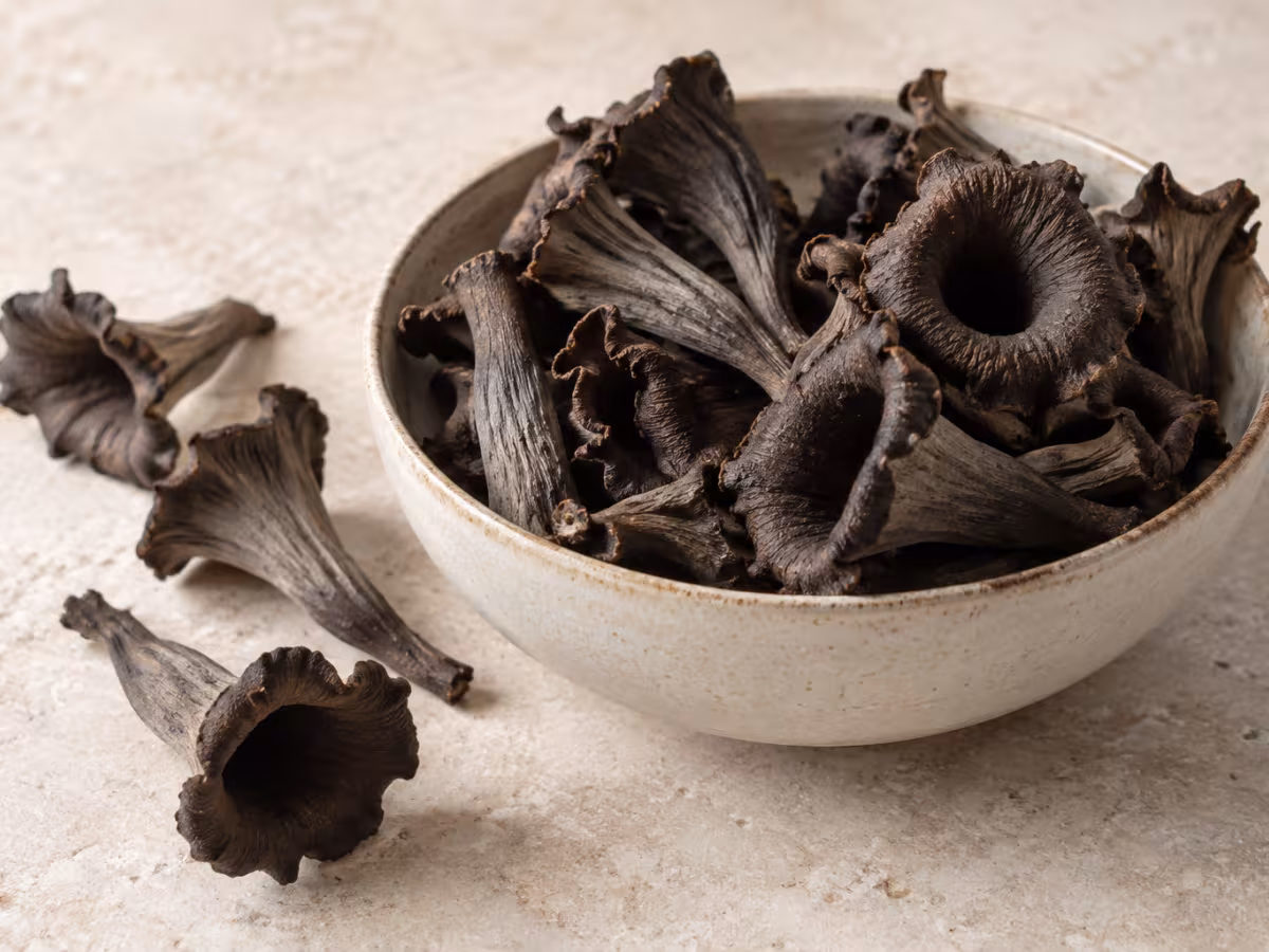 Trompetas de la muerte para cocinar