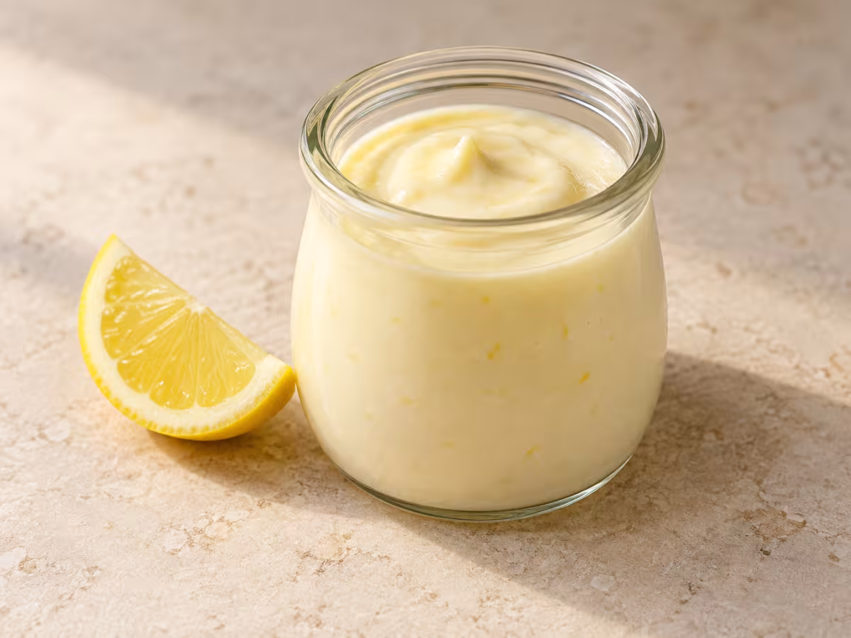 Yogur de limón para cocinar