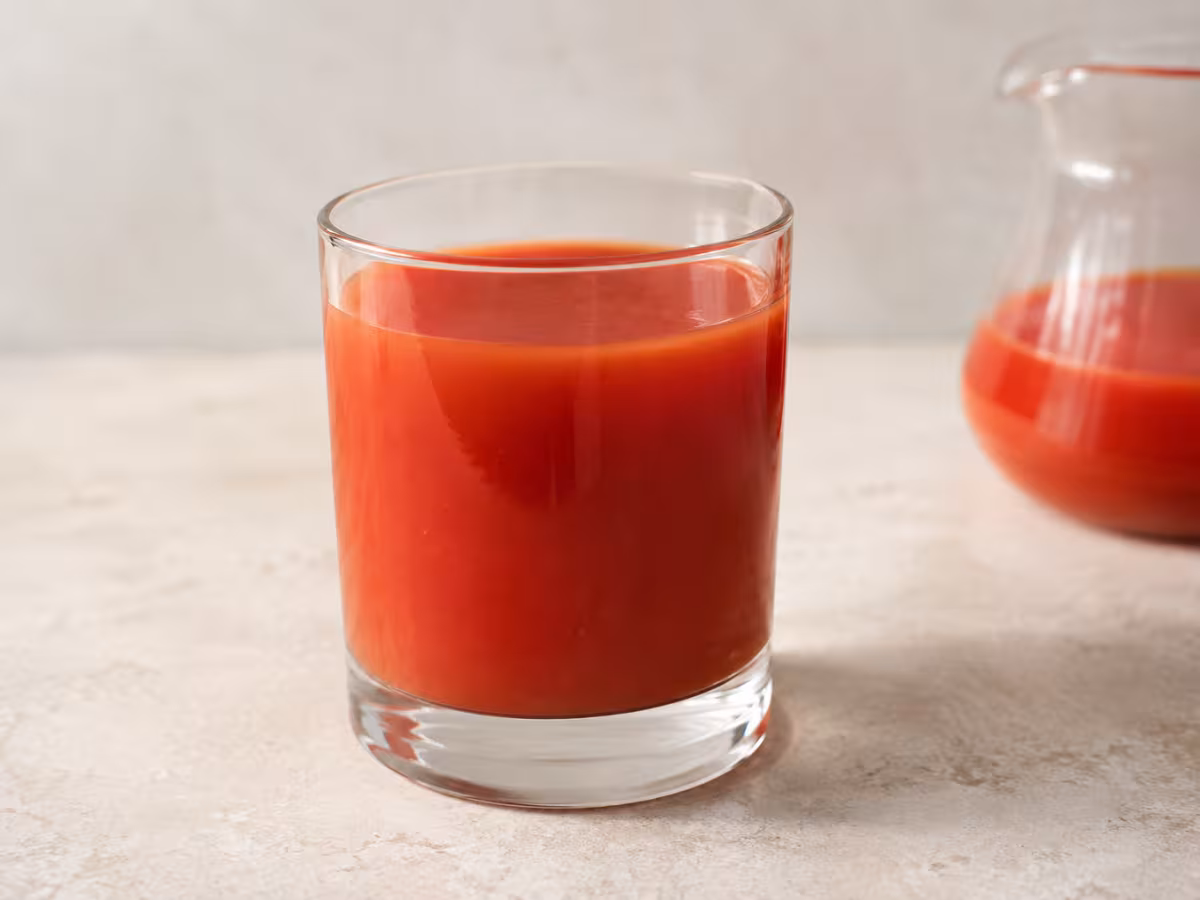 Tomato juice as a cooking ingredient