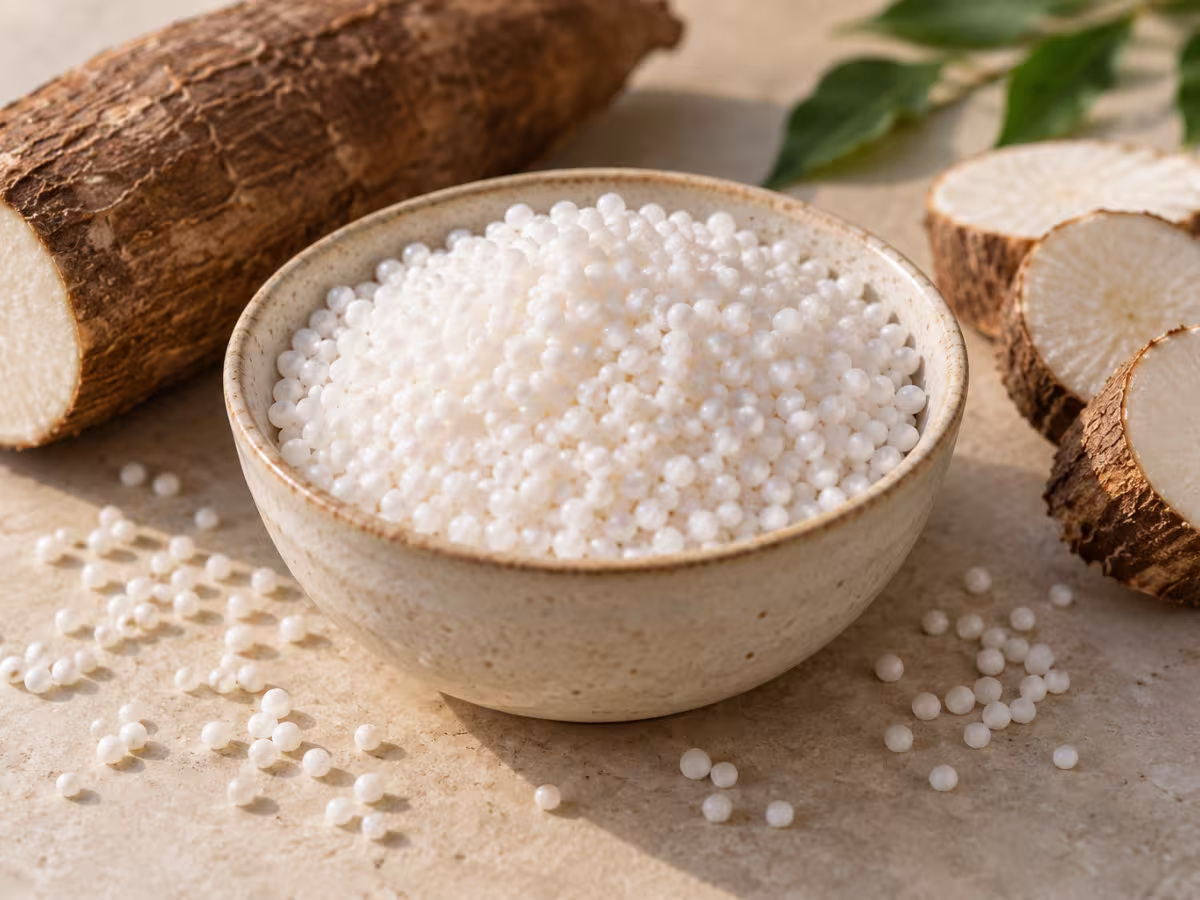 Tapioca on a kitchen surface without packaging