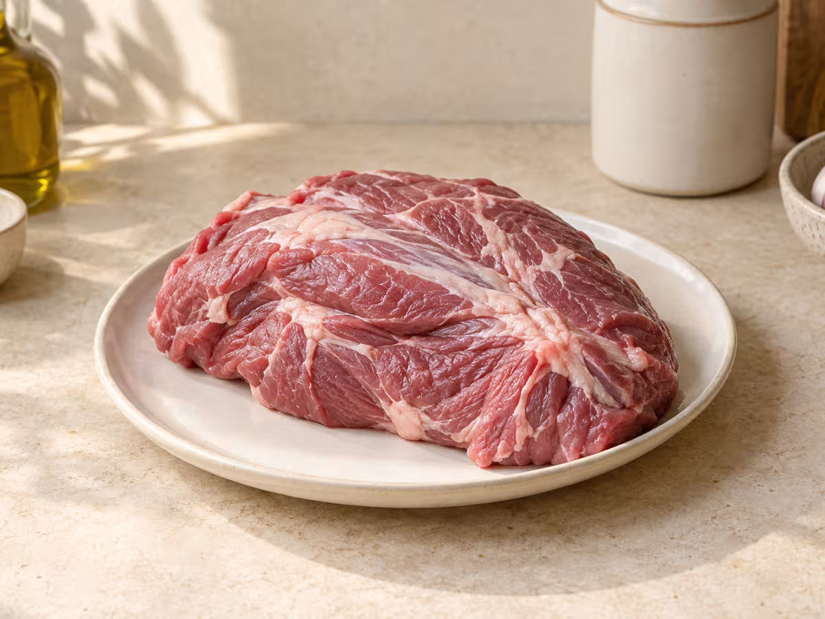 Veal shoulder as a cooking ingredient