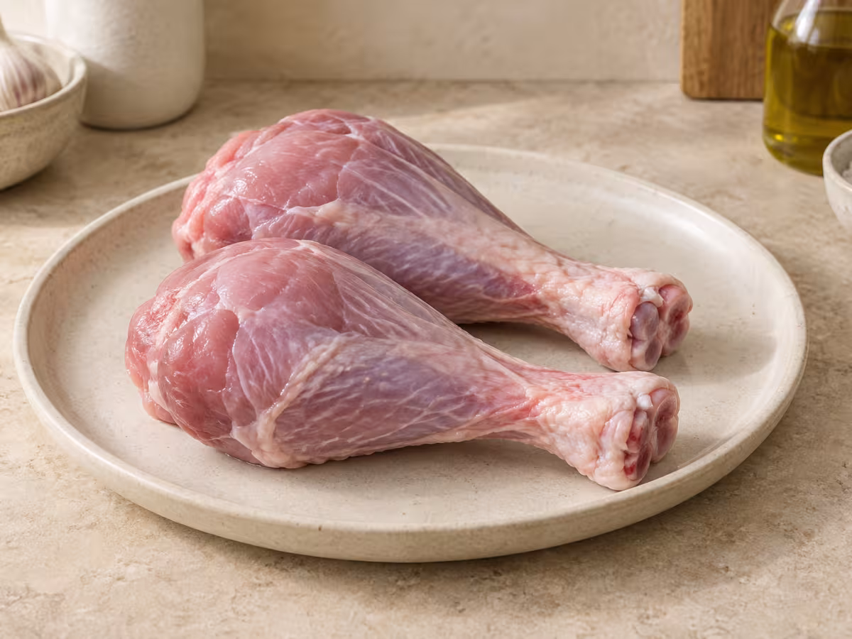 Muslos de pavo sin piel como ingrediente