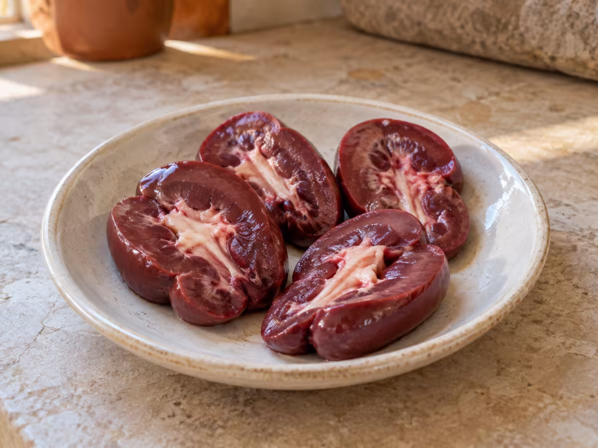 Riñones de cordero como ingrediente