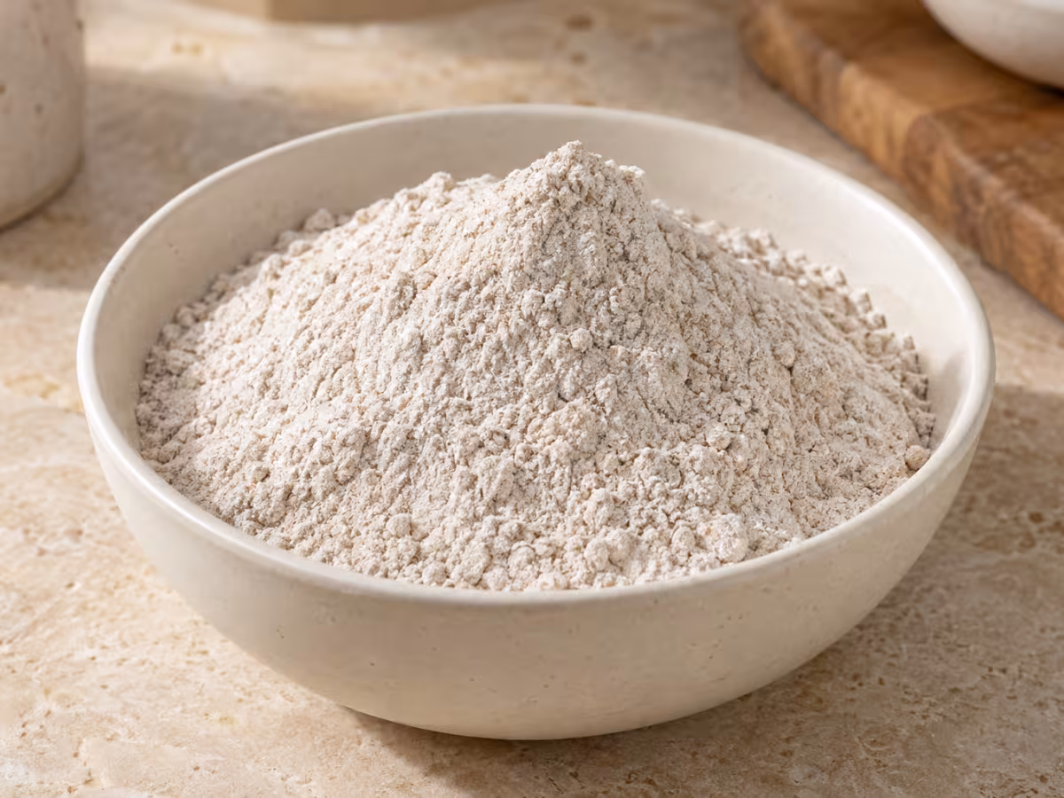 Harina de centeno blanca como ingrediente