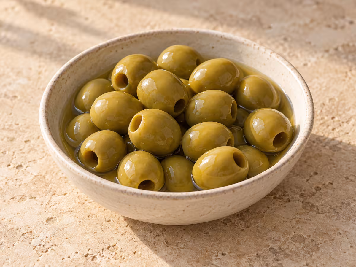 Aceitunas verdes como ingrediente