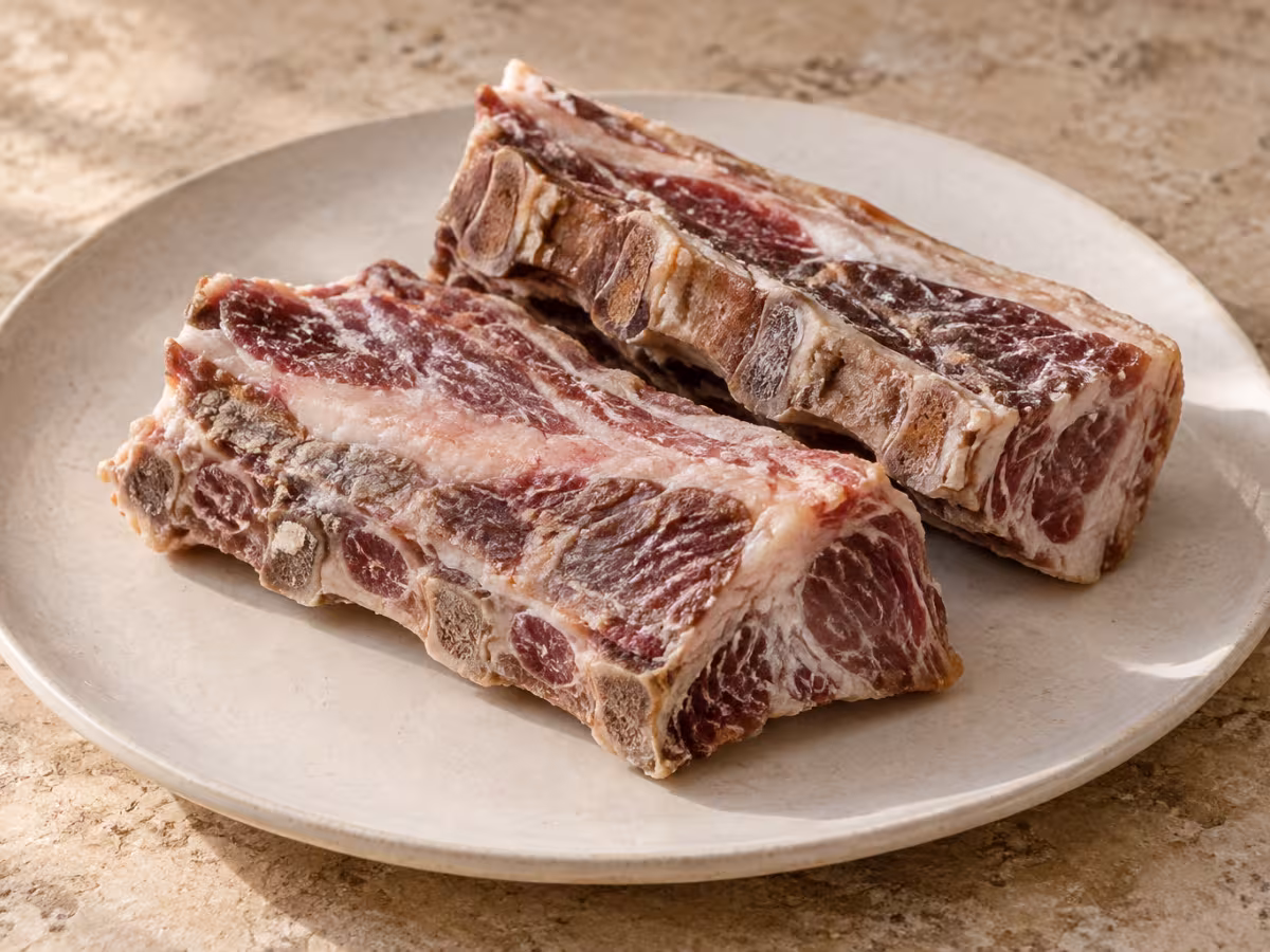 Hueso de espinazo de cerdo salado como ingrediente