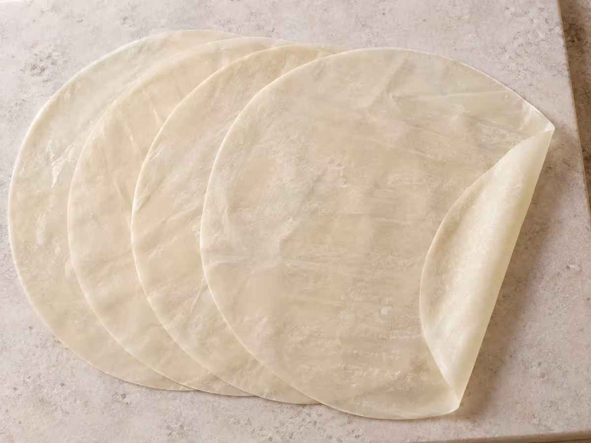 Pasta brick, detalle del ingrediente
