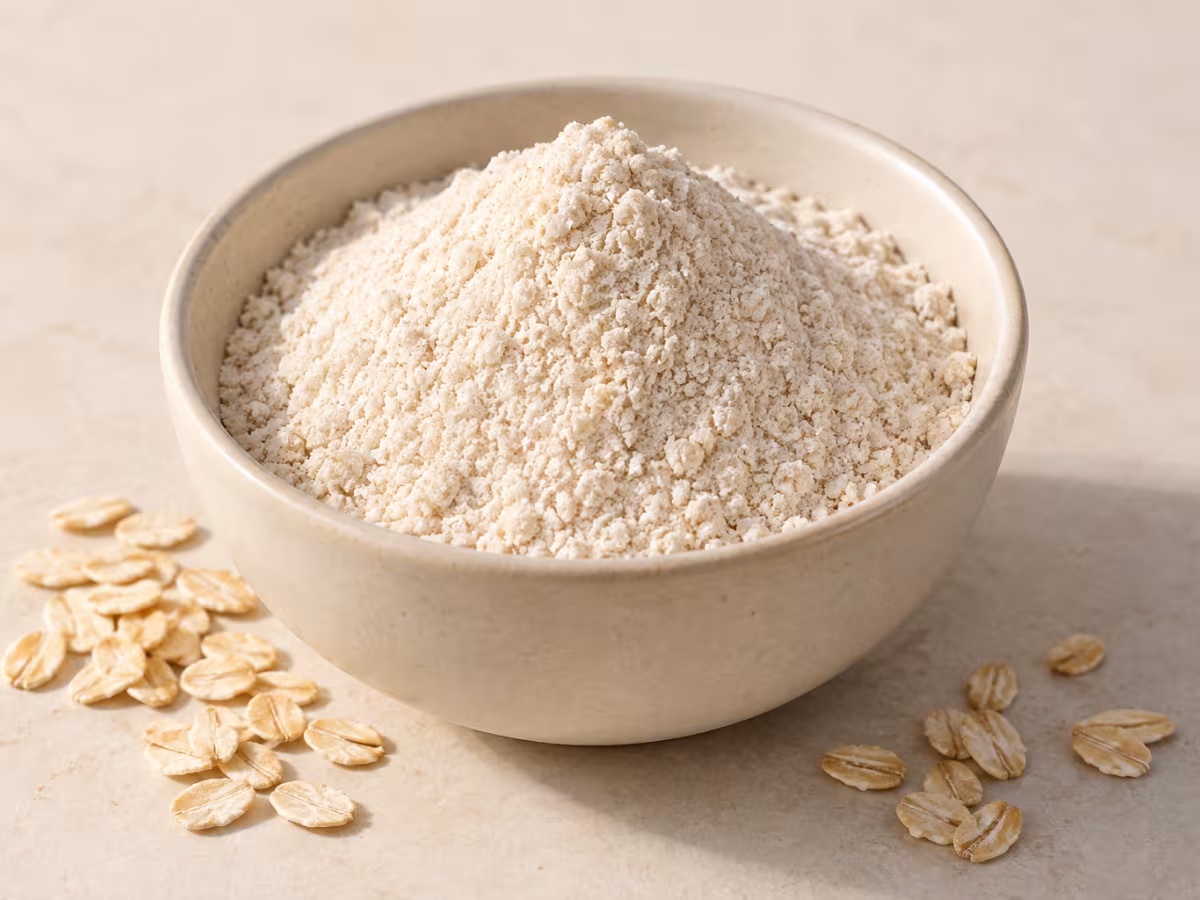 Harina de avena presentado como ingrediente