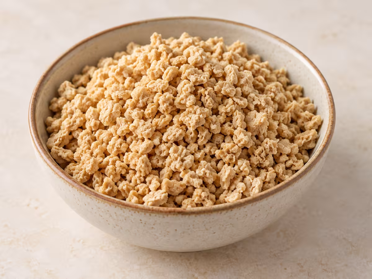 Fine textured soya protein as a cooking ingredient