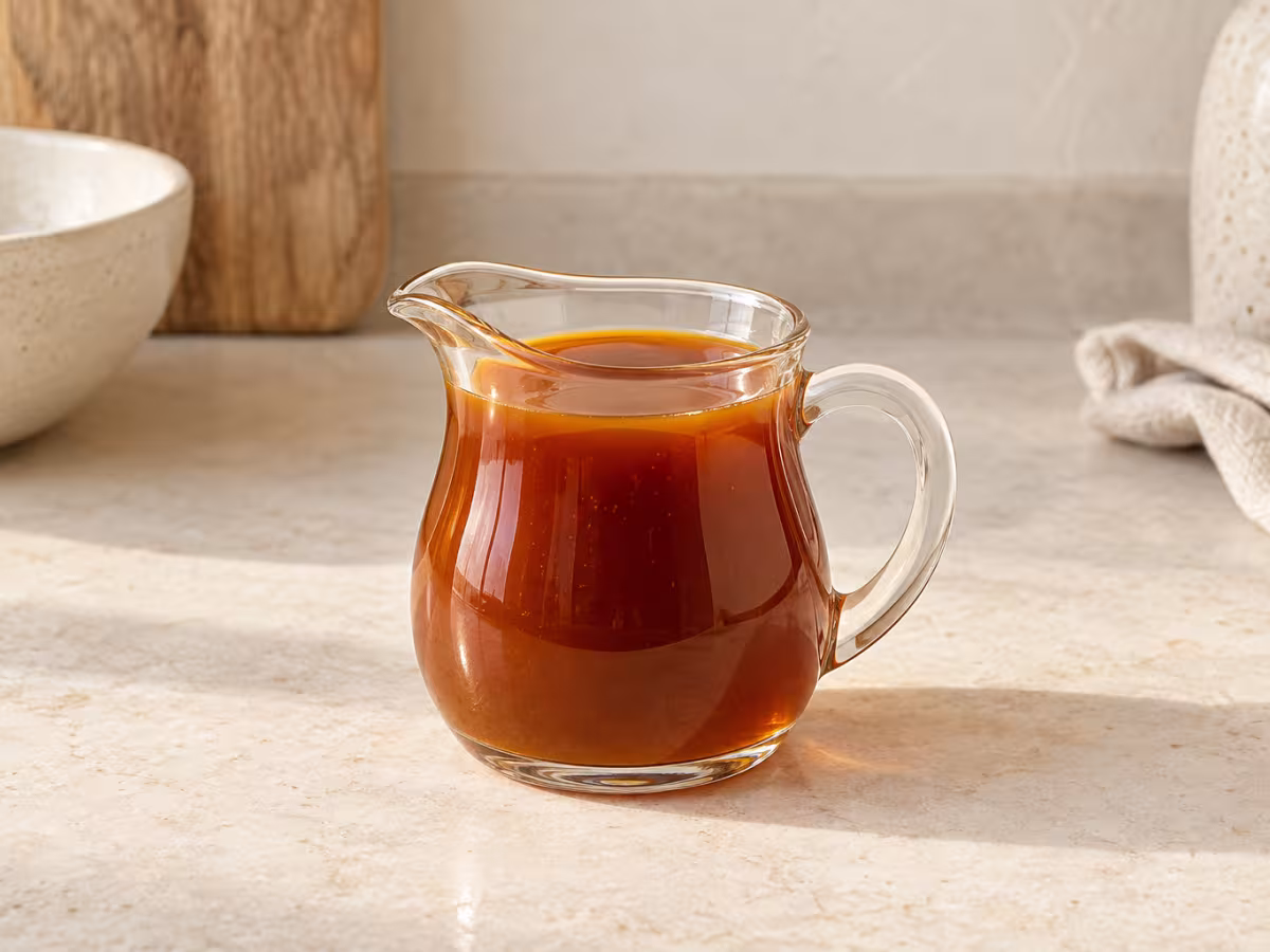 Caramelo líquido como ingrediente de cocina