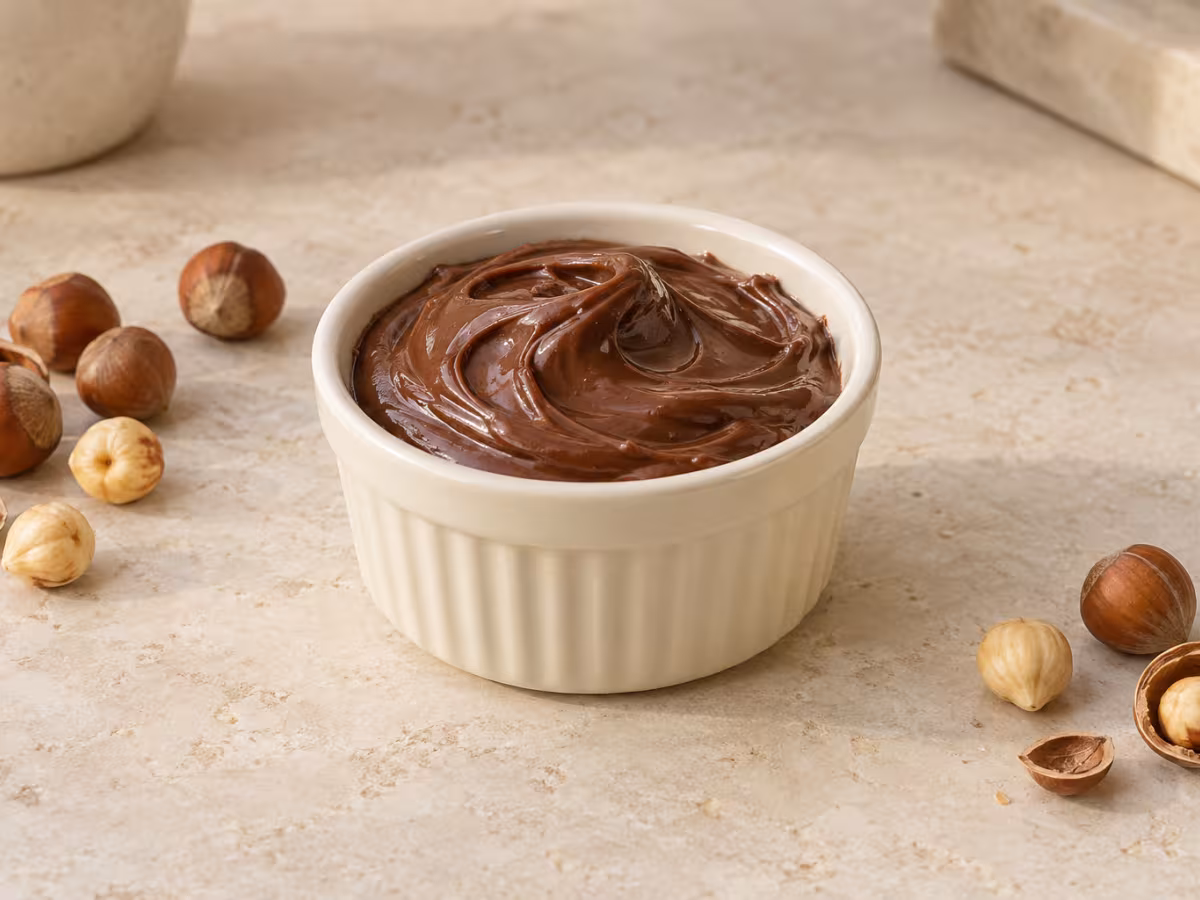 Crema de cacao vegana como ingrediente de cocina