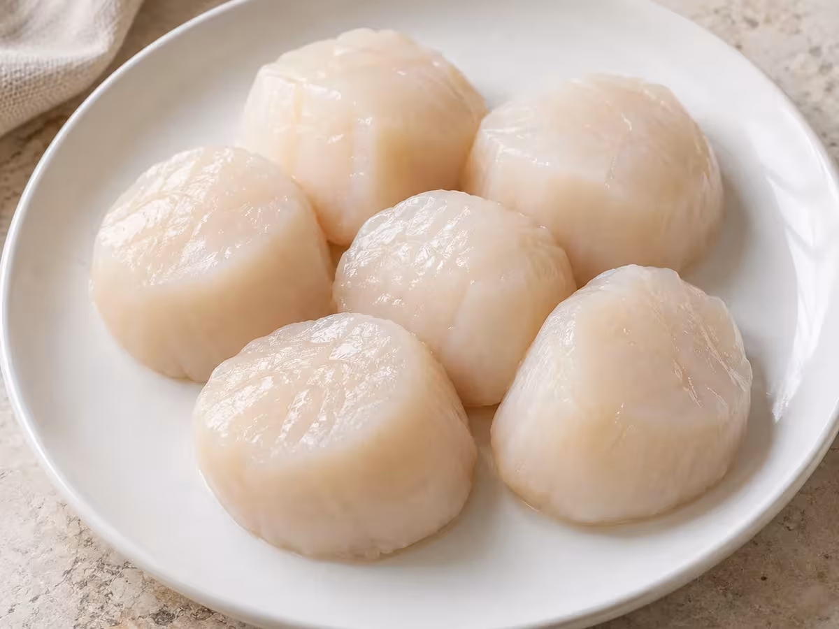 Vieiras, detalle del ingrediente