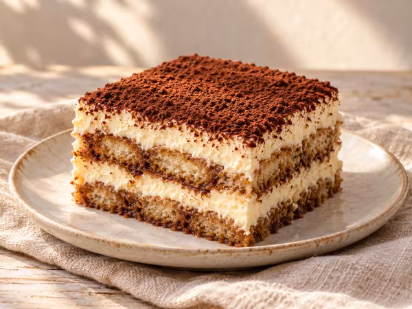 Mascarpone tiramisu in the Thermomix, finished dish