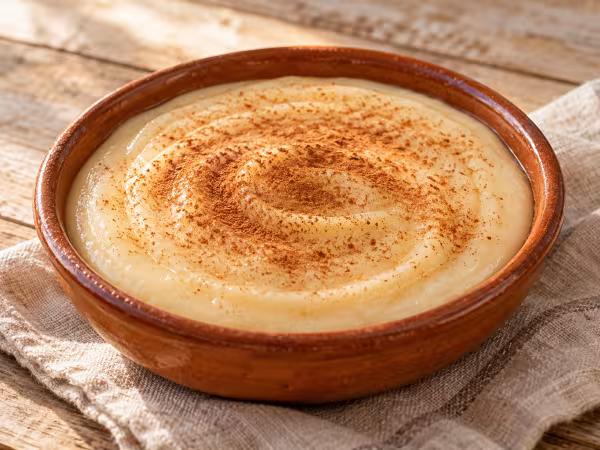 Gachas dulces con an&iacute;s y canela en Thermomix, plato terminado