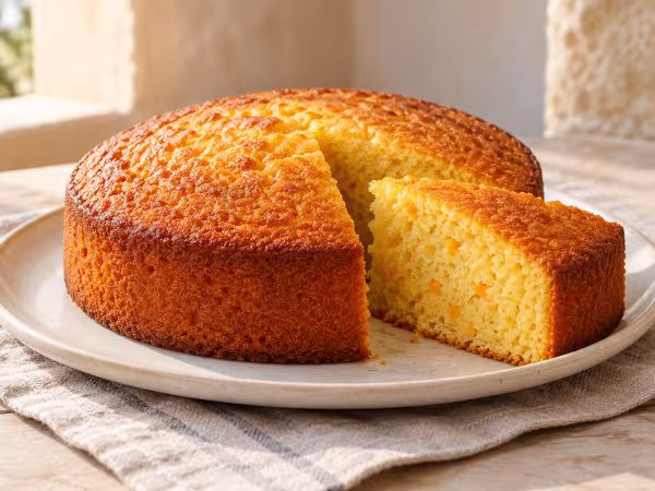 Mandarin sponge cake in the Thermomix, finished dish