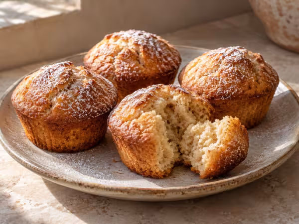 Muffins de cerveza con canela en Thermomix, plato terminado