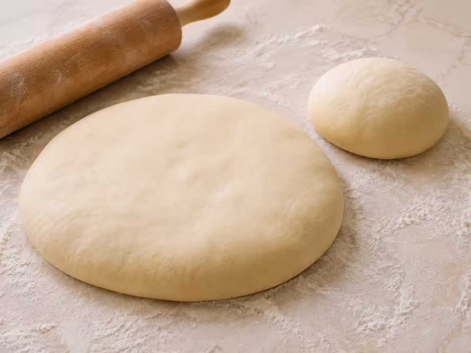 Masa casera para empanada presentado con un acabado casero y natural
