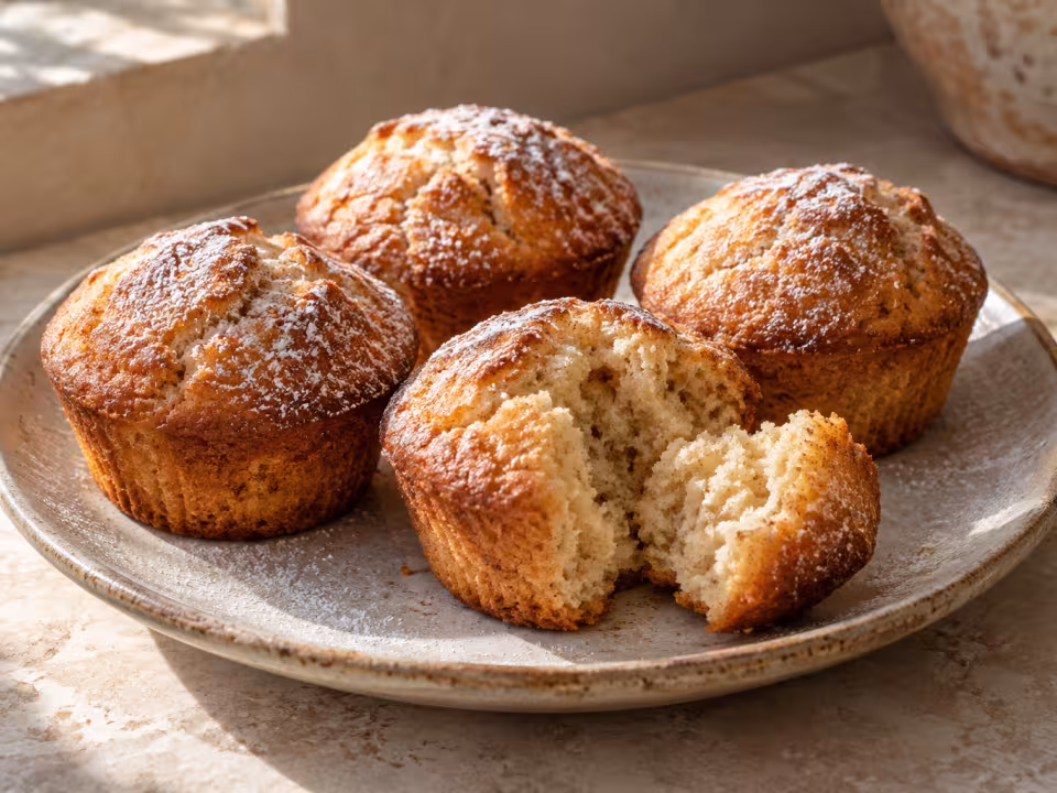 Muffins de cerveza con canela en Thermomix, plato terminado