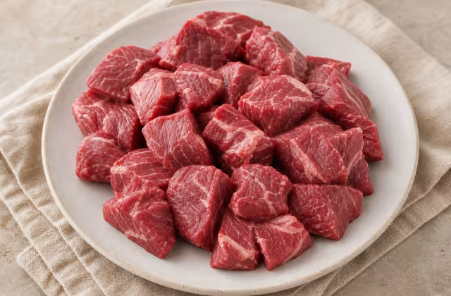 Stewing beef as an ingredient