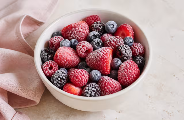 Frutos rojos congelados