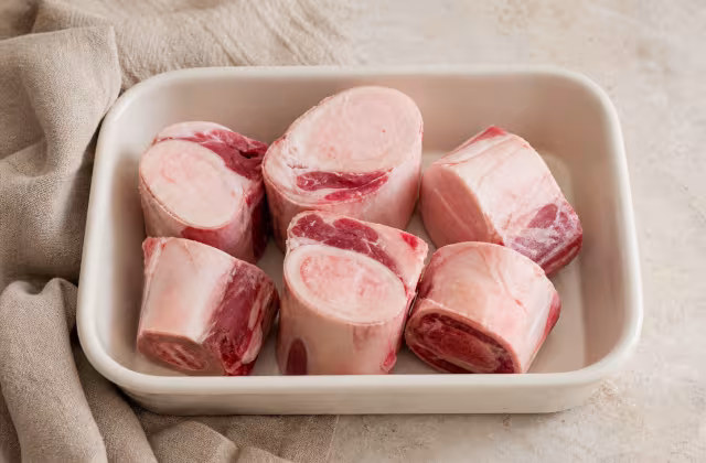 Beef knuckle bones as an ingredient