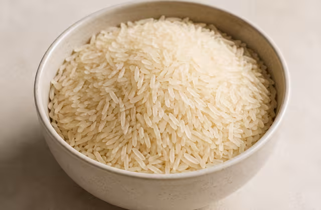 Arroz aromático de grano largo que queda suelto al cocinarse.
