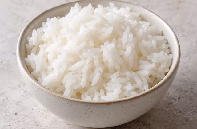 Arroz cocido, detalle del ingrediente