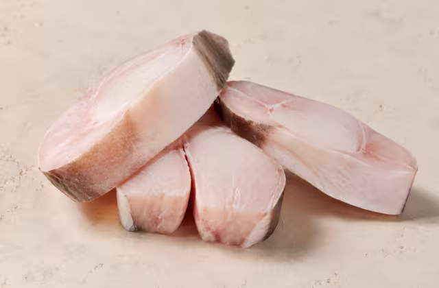 A mild, firm-fleshed fish often used for marinades.